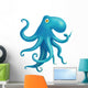 Children's Illustration with Blue Wall Decal