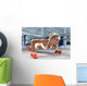 Woman Push-ups Floor Wall Decal