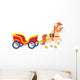 Pony with Cart Wall Decal
