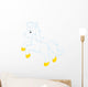 Little White Horse Running Wall Decal