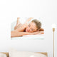 Young Woman Having Back Wall Decal Design 2