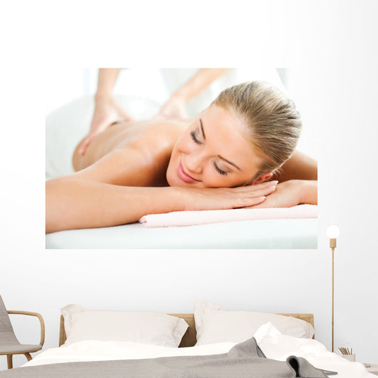 Young Woman Having Back Wall Decal Design 2
