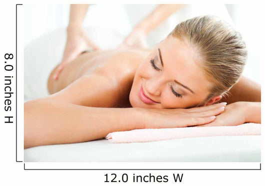 Young Woman Having Back Wall Decal Design 2