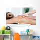 Young Woman Having Back Wall Decal Design 1