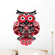 Russian Polka Owl Wall Decal