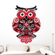 Russian Polka Owl Wall Decal