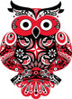 Russian Polka Owl Wall Decal