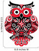 Russian Polka Owl Wall Decal