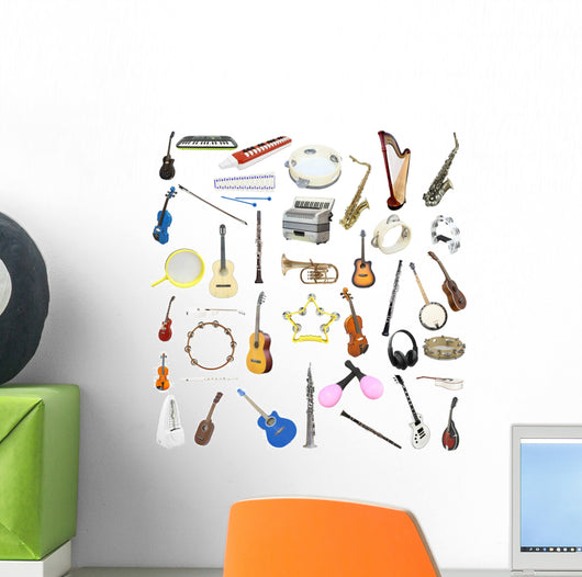 Musical Instruments Wall Decal