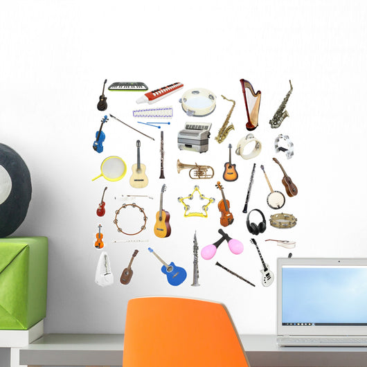 Musical Instruments Wall Decal