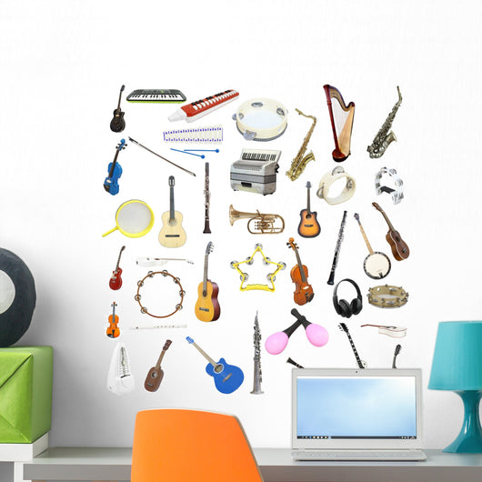 Musical Instruments Wall Decal