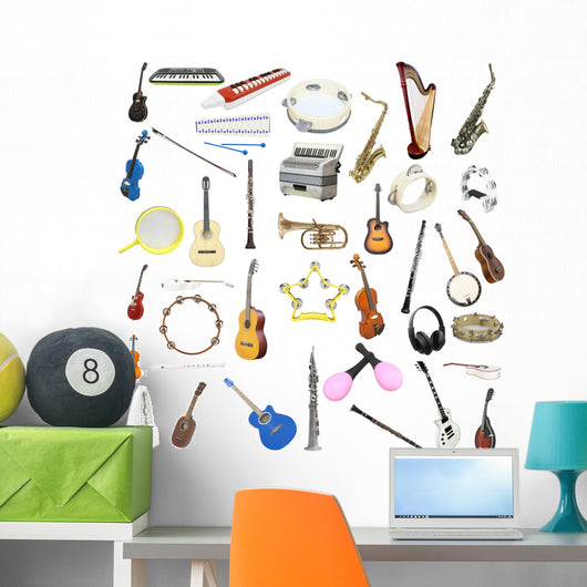 Musical Instruments Wall Decal