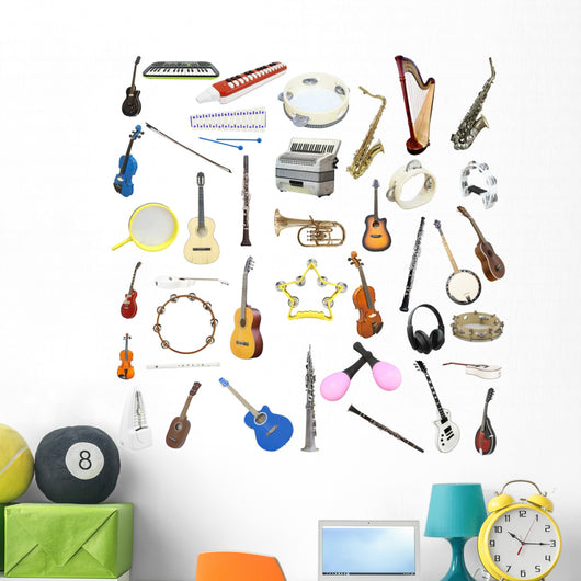 Musical Instruments Wall Decal