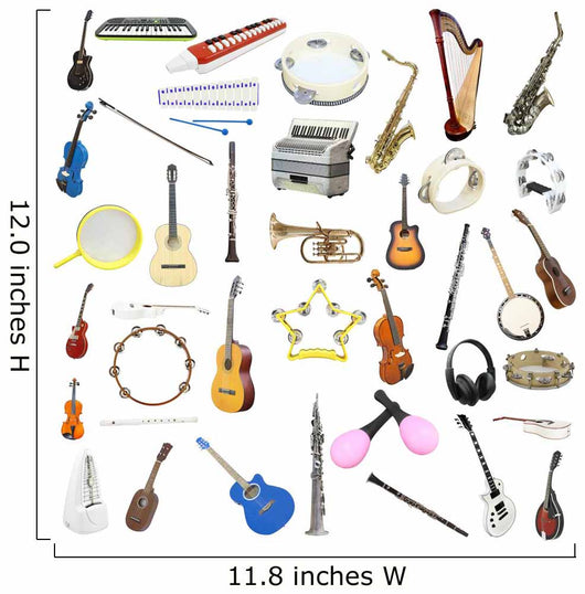 Musical Instruments Wall Decal