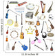 Musical Instruments Wall Decal