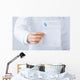Male Doctor Holding Rx Wall Decal