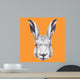Hand Drawn Rabbit's Head Wall Decal