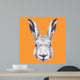Hand Drawn Rabbit's Head Wall Decal