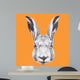 Hand Drawn Rabbit's Head Wall Decal