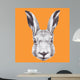 Hand Drawn Rabbit's Head Wall Decal
