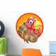 Cartoon Thumbs up Turkey Wall Decal