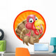 Cartoon Thumbs up Turkey Wall Decal