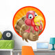 Cartoon Thumbs up Turkey Wall Decal