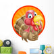Cartoon Thumbs up Turkey Wall Decal
