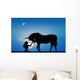 Unicorn and Girl Wall Decal