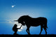 Unicorn and Girl Wall Decal