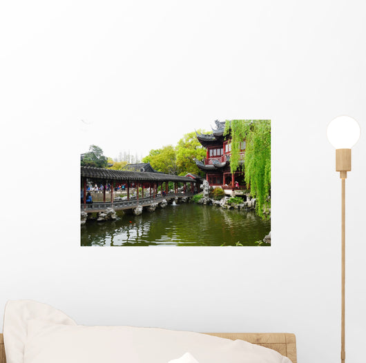 Tempelanlage Shanghai im Yu Wall Decal