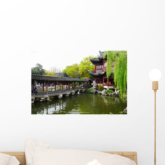 Tempelanlage Shanghai im Yu Wall Decal