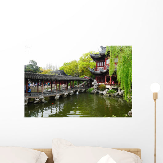 Tempelanlage Shanghai im Yu Wall Decal