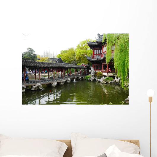 Tempelanlage Shanghai im Yu Wall Decal