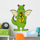 Dragon with Rose Wall Decal