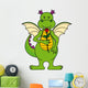 Dragon with Rose Wall Decal