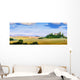 Tuscany Landscape Hills and Wall Decal Panoramic Wall Decal