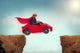 Senior Superhero Driving Car Wall Decal