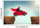 Senior Superhero Driving Car Wall Decal