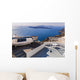 Old Boat Island Santorini Wall Decal