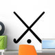 Field Hockey Sticks with Wall Decal