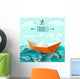 Paper Ship Waves Wall Decal