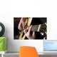 Practicing Playing Guitar Handsome Wall Decal