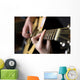 Practicing Playing Guitar Handsome Wall Decal