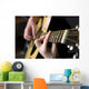 Practicing Playing Guitar Handsome Wall Decal