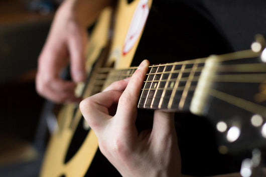 Practicing Playing Guitar Handsome Wall Decal