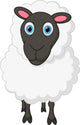 Sheep Cartoon Wall Decal