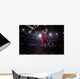 Red Basketball Player Action Wall Decal Design 1