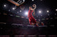 Red Basketball Player Action Wall Decal Design 1