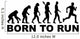Born to Run Evolution Wall Decal